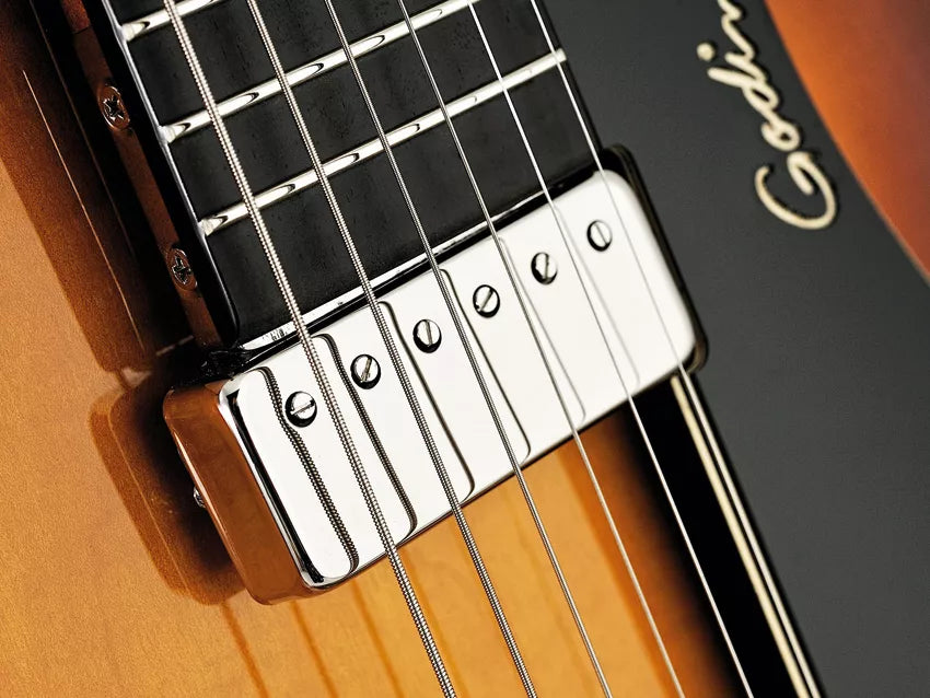 GODIN 5TH AVENUE JAZZ SUNBURST HG HOLLOWBODY ELECTRIC GUITAR |  GODIN GUITAR |  ELECTRIC GUITAR |  Zoso Music