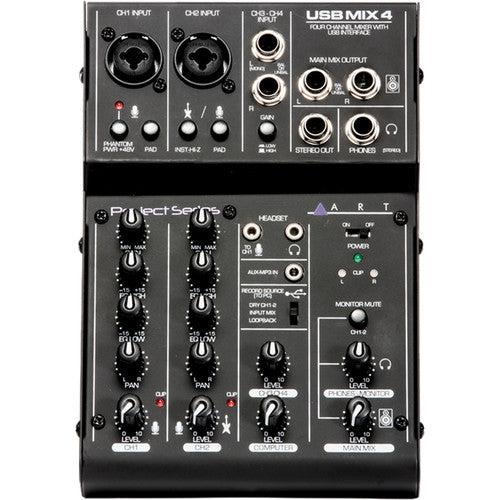 ART USBMix4 Mixer with USB