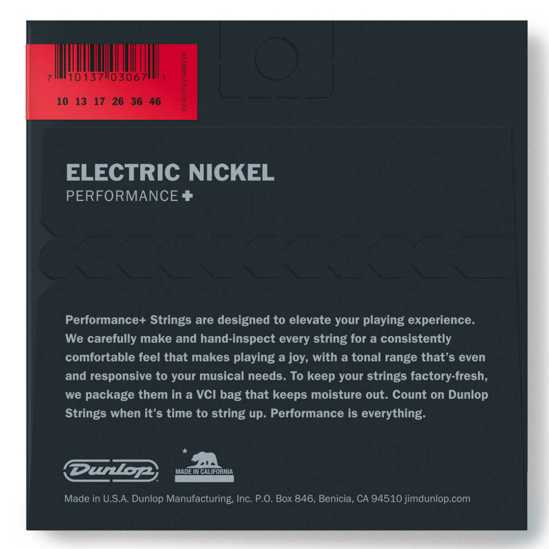 DUNLOP DEN1046 NICKEL WOUND MEDIUM GAUGE 10-46 ELECTRIC GUITAR STRING SET | JIM DUNLOP , Zoso Music