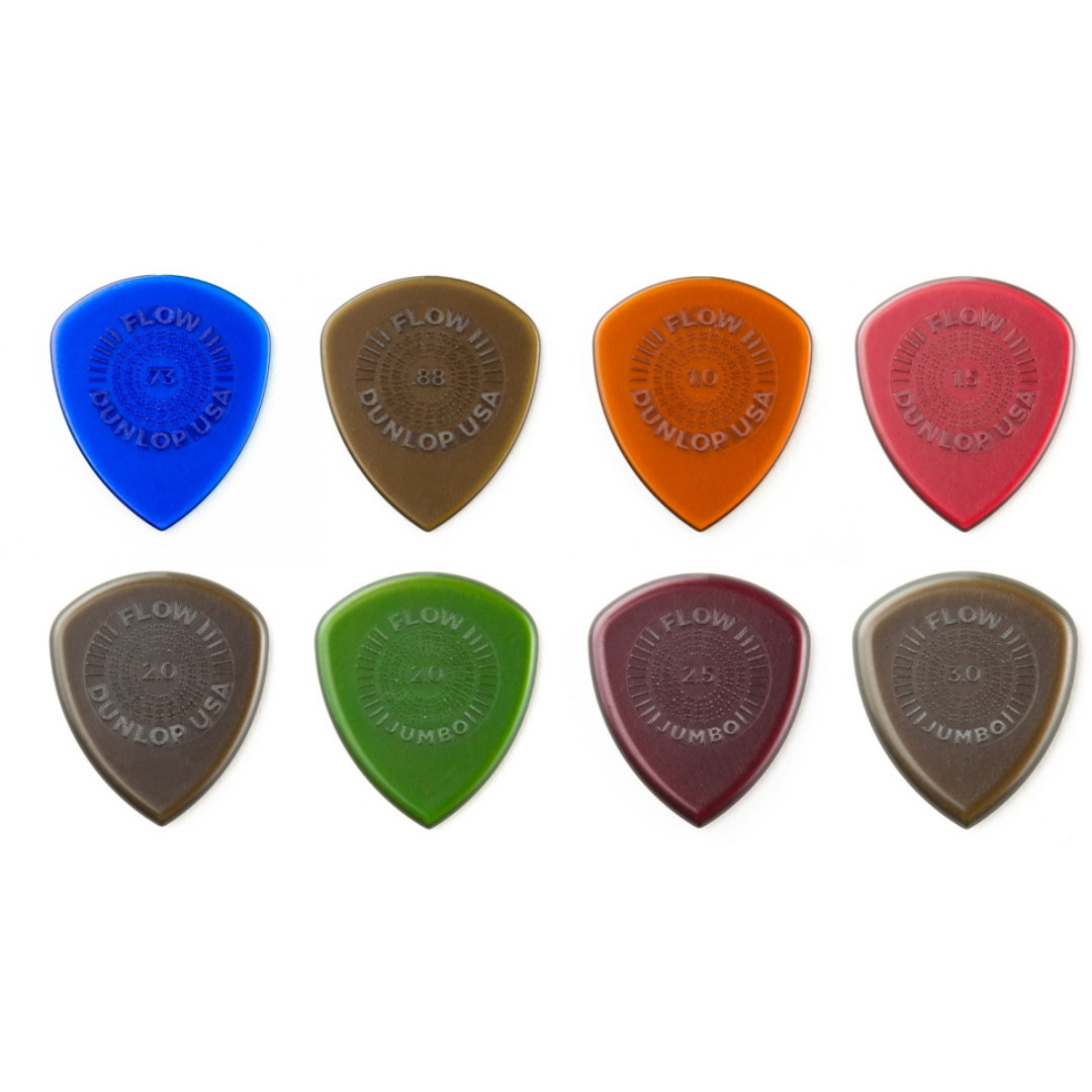 DUNLOP PVP114 PICK FLOW VARIETY PACK WITH 8 PCS IN PACK | JIM DUNLOP , Zoso Music