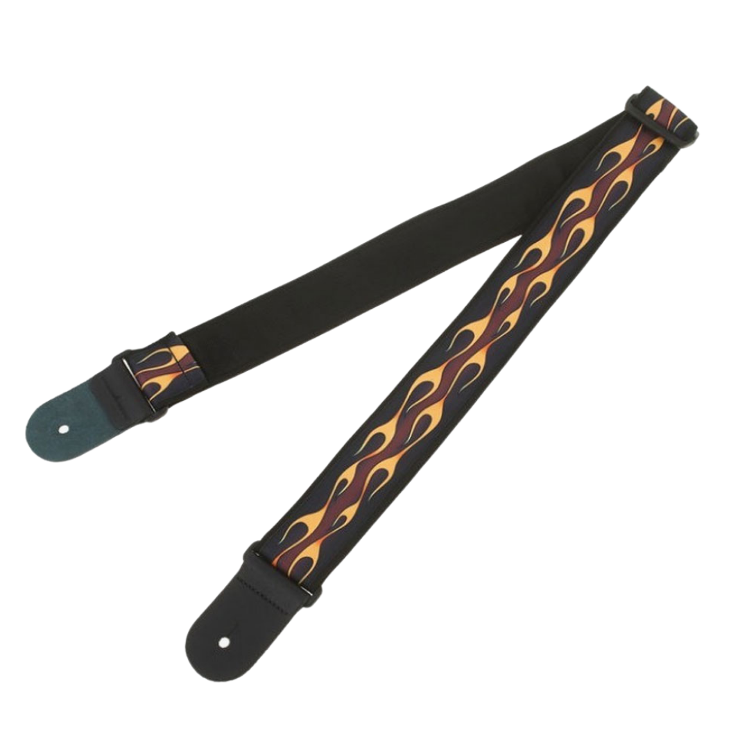 PLANET WAVES 50F09 HOT ROD RED FLAME PATTERN  50MM GUITAR STRAP, PLANET WAVES, GUITAR & BASS ACCESSORIES, planet-waves-guitar-accessories-50f09, ZOSO MUSIC SDN BHD