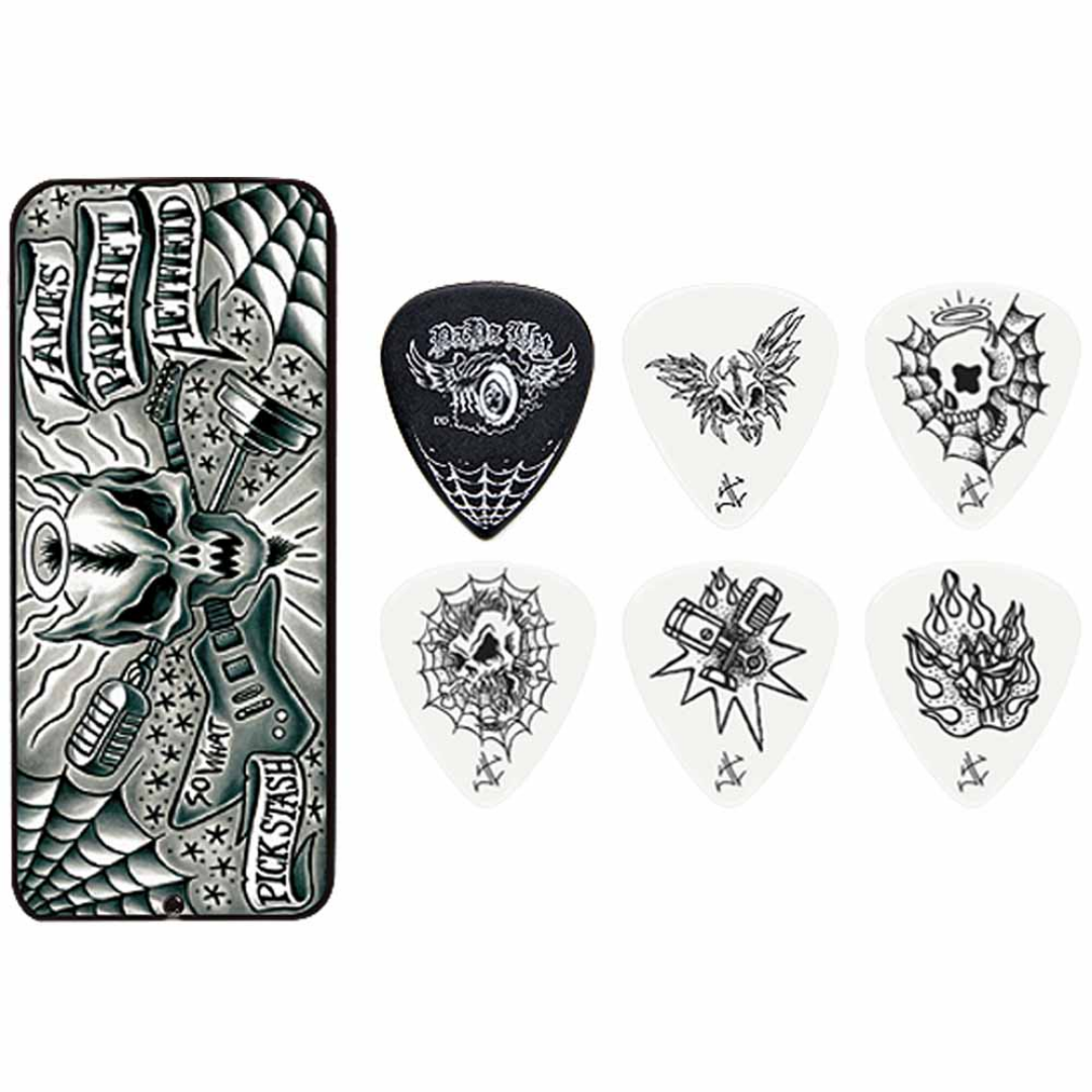 DUNLOP JPH01T088 JAMES HETFIELD COLLECTIBLE GUITAR PICK TIN 6 PIECES | JIM DUNLOP , Zoso Music