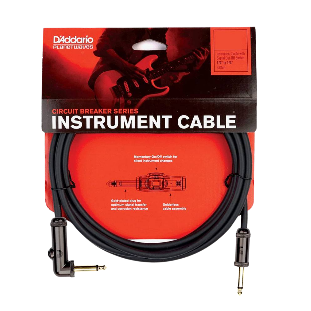 PLANET WAVES PW-AGLRA-10 CIRCUIT BREAKER LATCHING RIGHT-ANGLE INSTRUMENT CABLE 10 FT, PLANET WAVES, CABLES, planet-waves-audio-cable-accessory-pwaglra-10, ZOSO MUSIC SDN BHD
