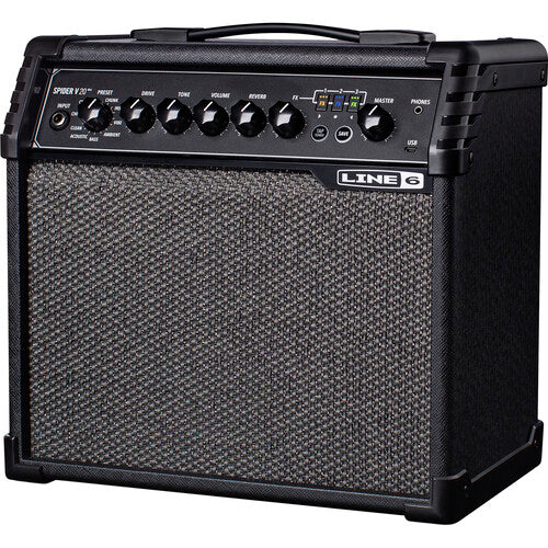 LINE 6 SPIDER V20 MKII 20-WATT ELECTRIC GUITAR AMP |  LINE 6 |  AMPLIFIER-ELECTRIC |  Zoso Music