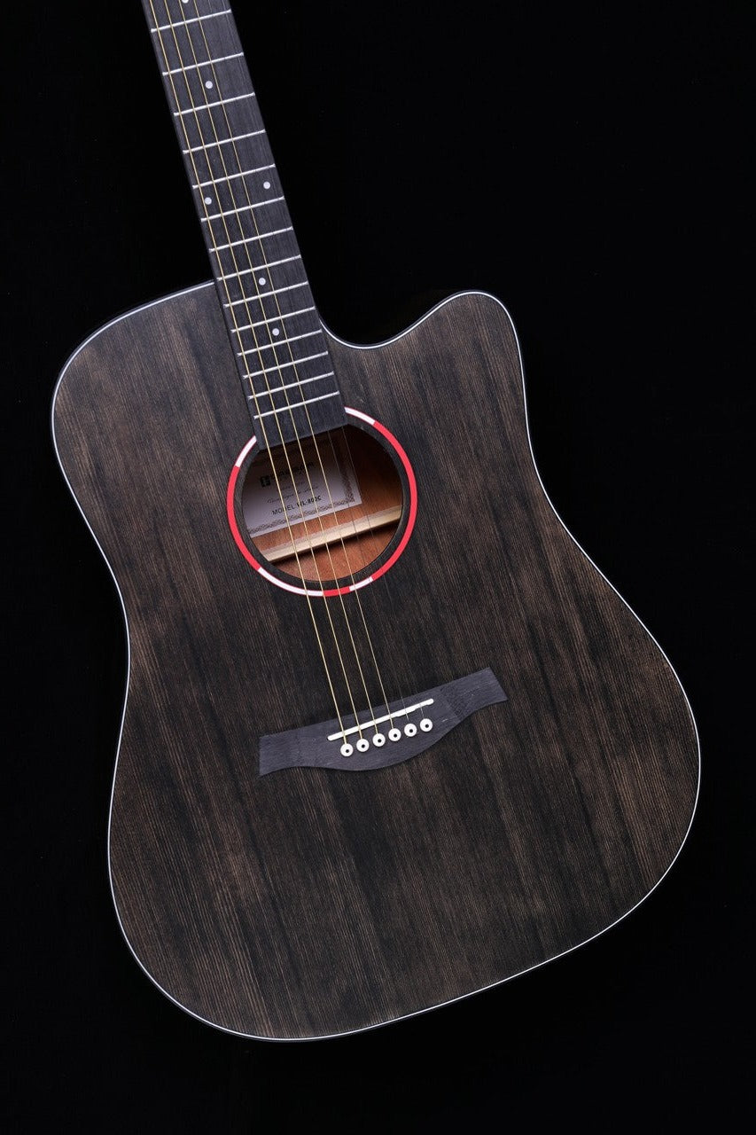 Caesar WL-800Ce Solid Top Acoustic Guitar Cutaway With Build in EQ & Bag | CAESAR , Zoso Music