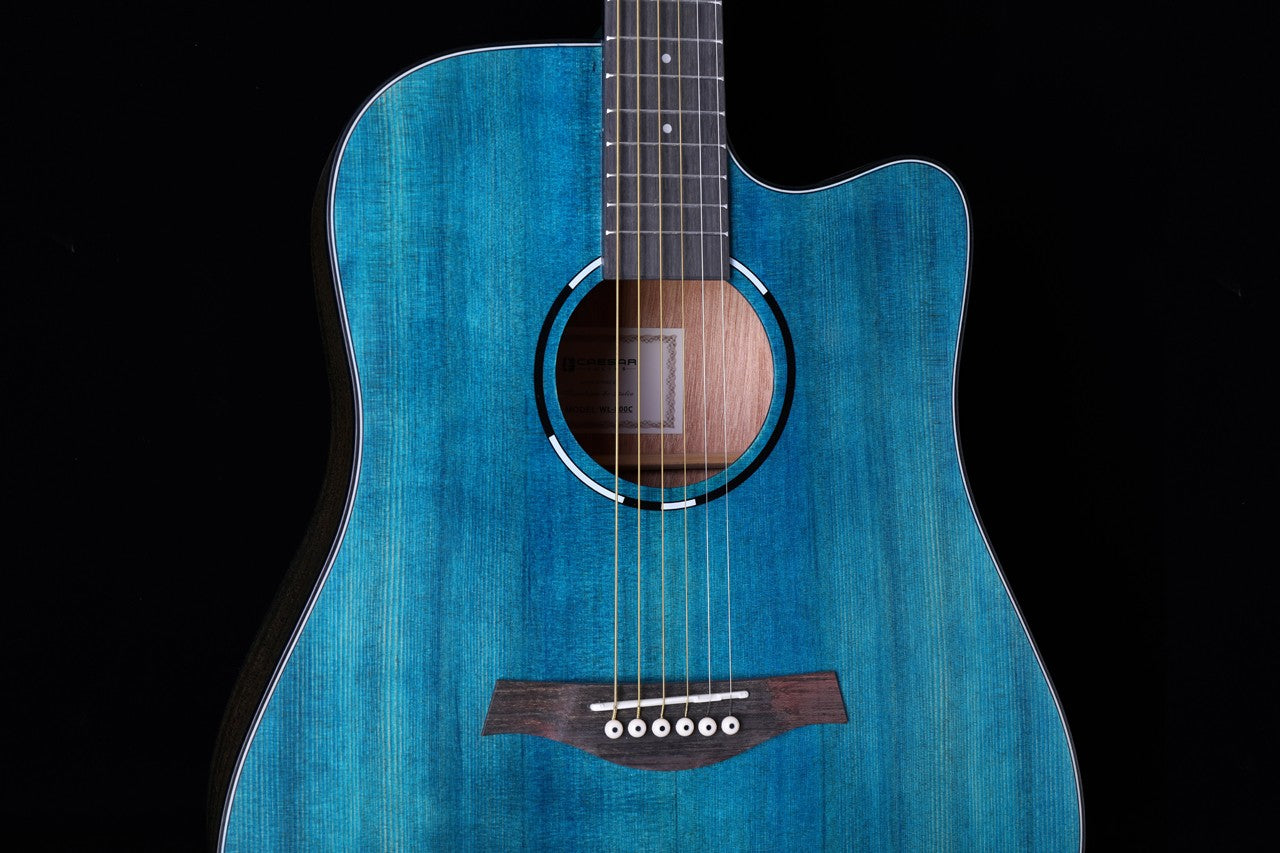 Caesar WL-800Ce Solid Top Acoustic Guitar Cutaway With Build in EQ & Bag | CAESAR , Zoso Music