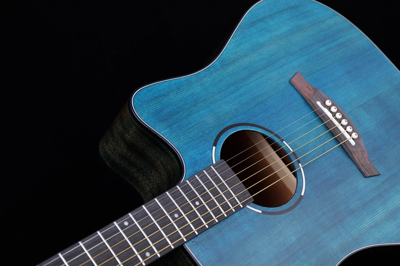 Caesar WL-800Ce Solid Top Acoustic Guitar Cutaway With Build in EQ & Bag | CAESAR , Zoso Music