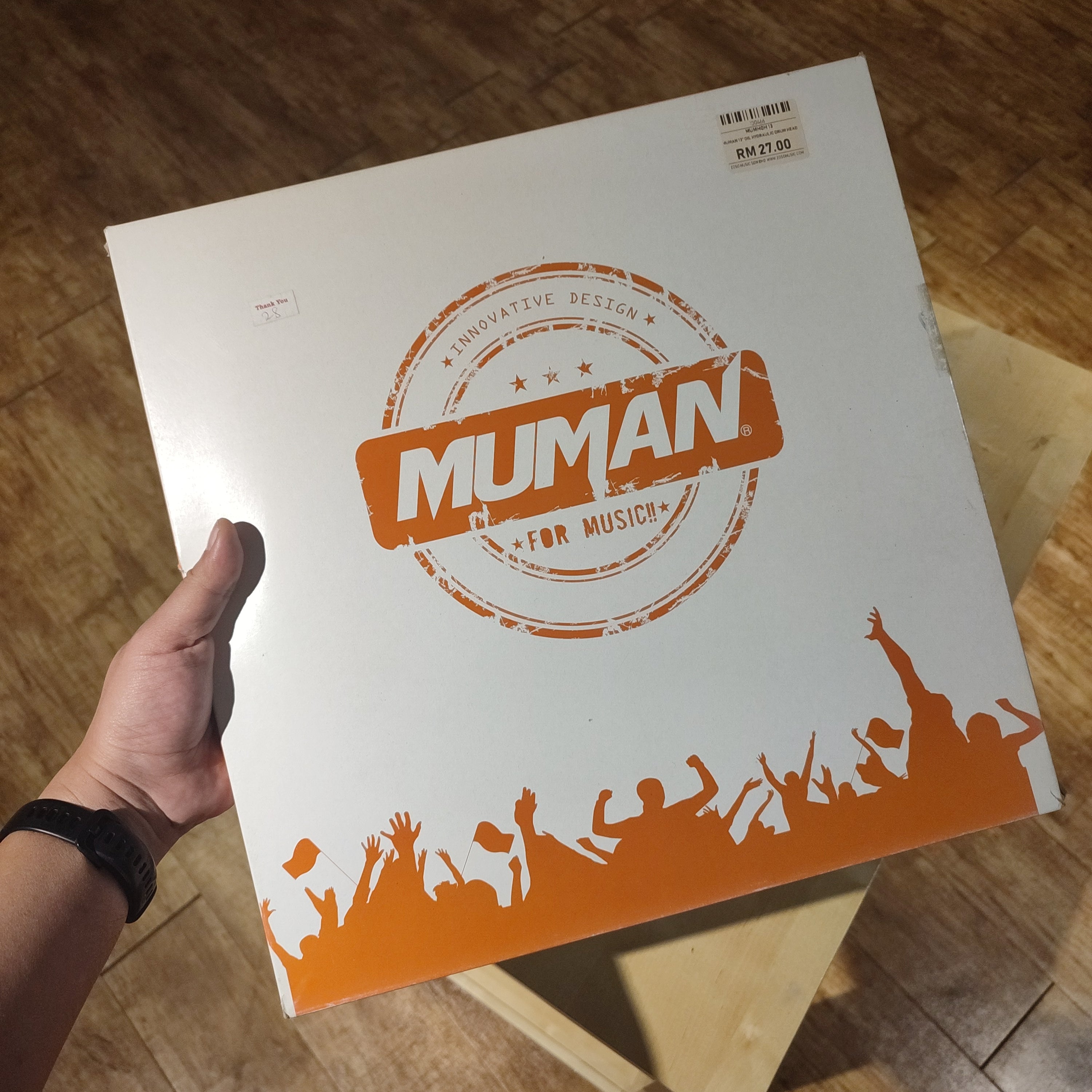 DISPLAY CLEARANCE - MUMAN OIL HYDRAULIC 13 INCH DRUM HEAD / SKIN HOH13 | MUMAN , Zoso Music
