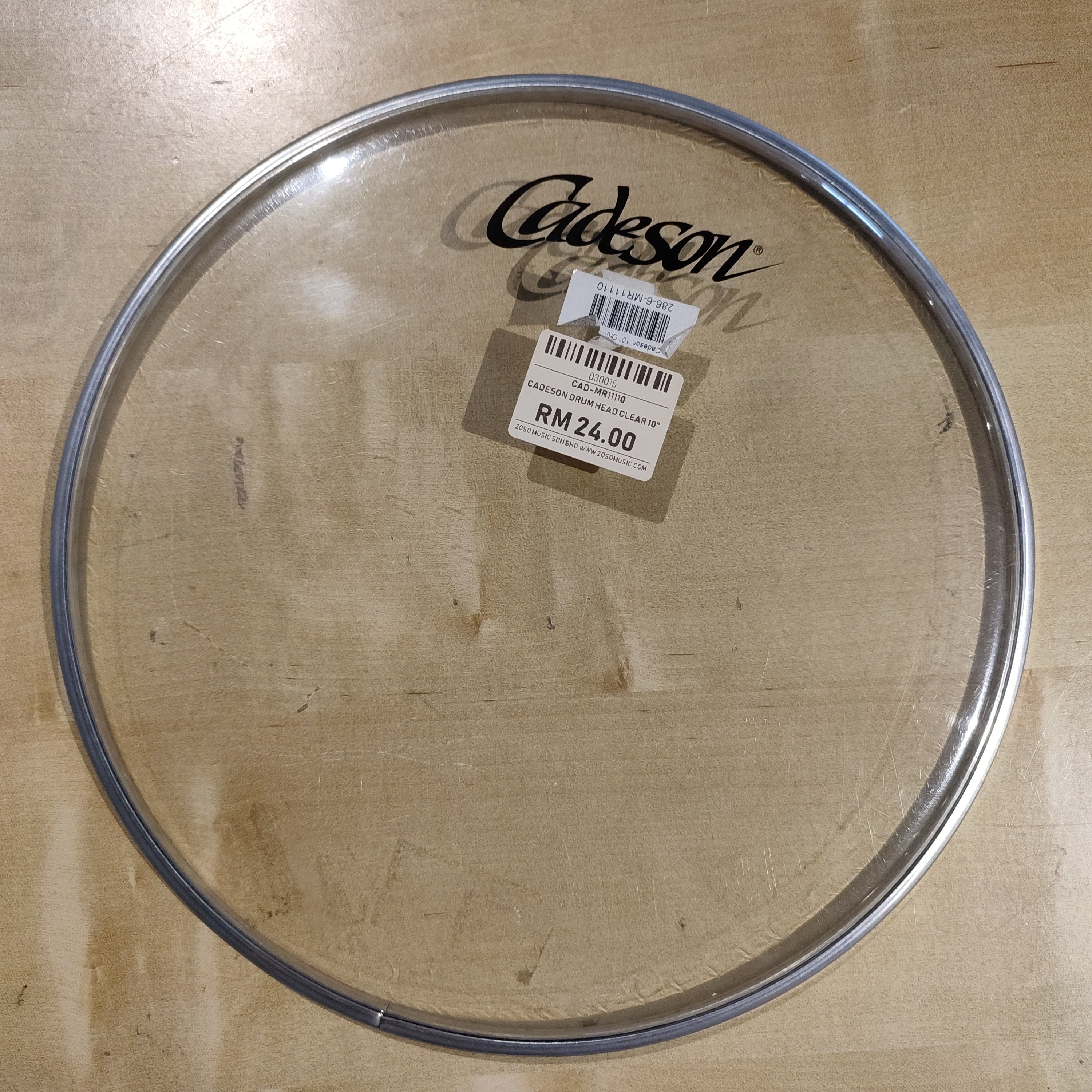 DISPLAY CLEARANCE - CADESON DRUM HEAD CLEAR 10" | CADESON , Zoso Music