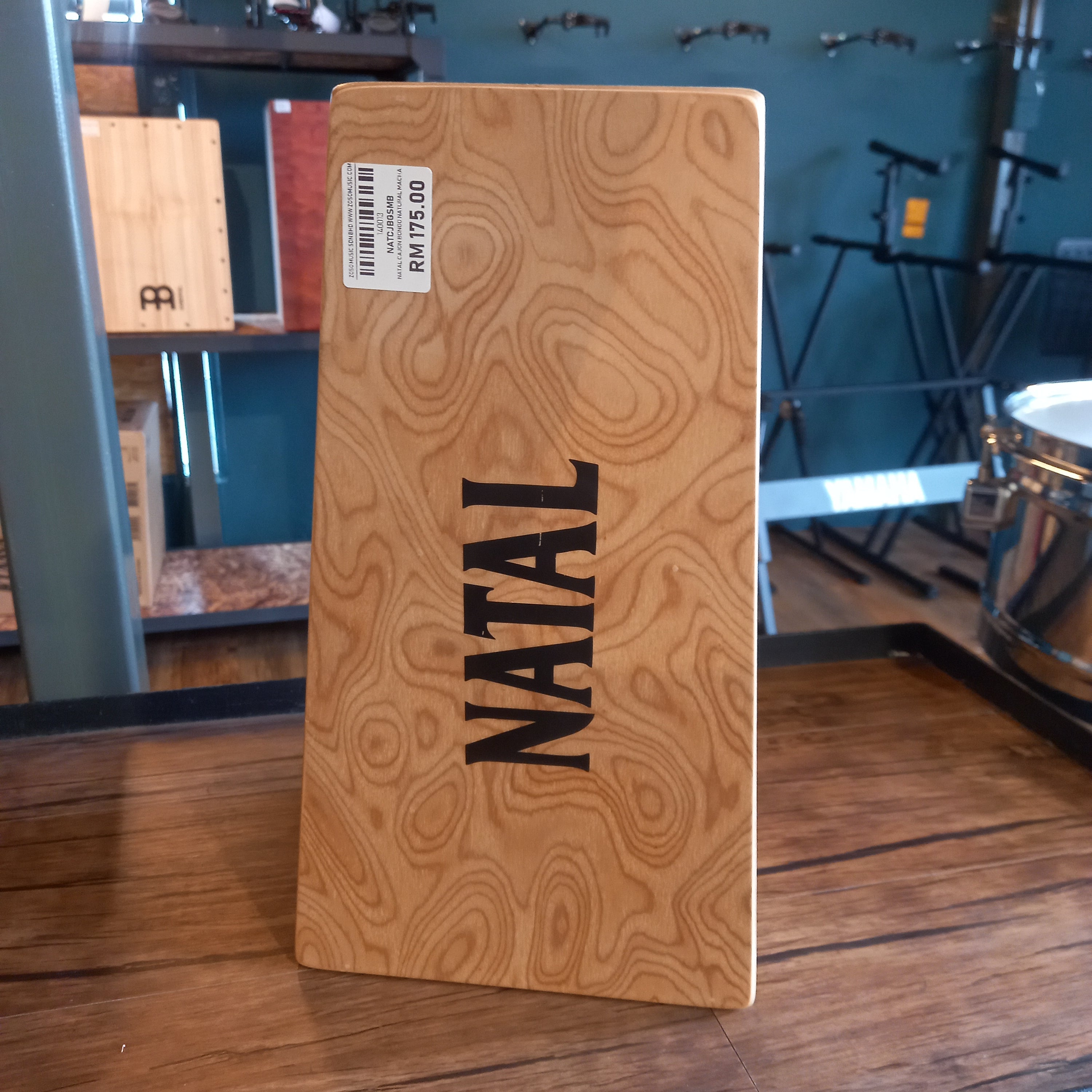 DISPLAY CLEARANCE - NATAL CJBGSMB CAJON BONGO NATURAL MACHA | NATAL , Zoso Music