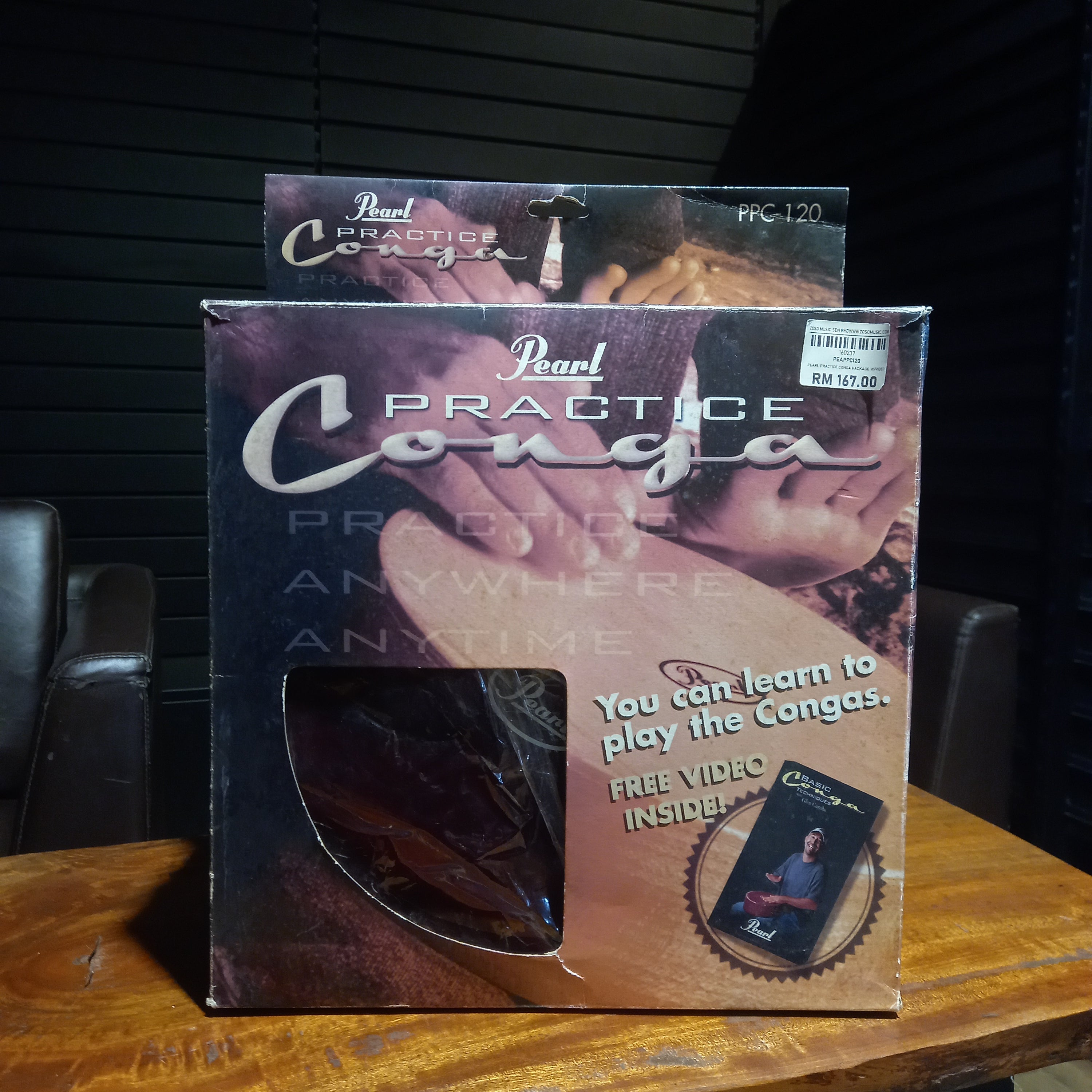 DISPLAY CLEARANCE - PEARL PRACTICE CONGA PACKAGE W/VIDEO | PEARL , Zoso Music
