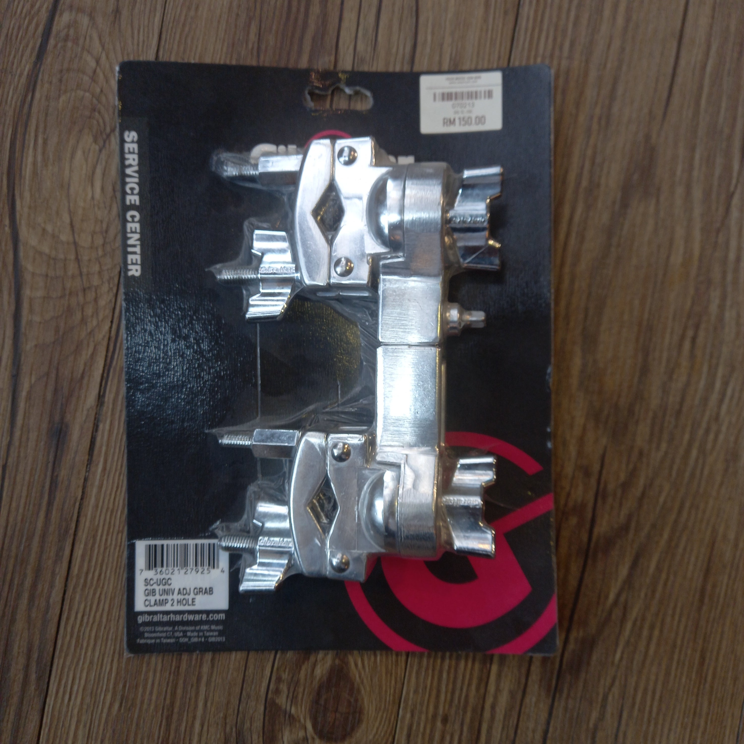 DISPLAY CLEARANCE - GIBRALTAR SC-UGC UNIVERSAL ADJUSTMENT GRABBER CLAMP 2 HOLE GIB-SC-UGC | GIBRALTAR , Zoso Music