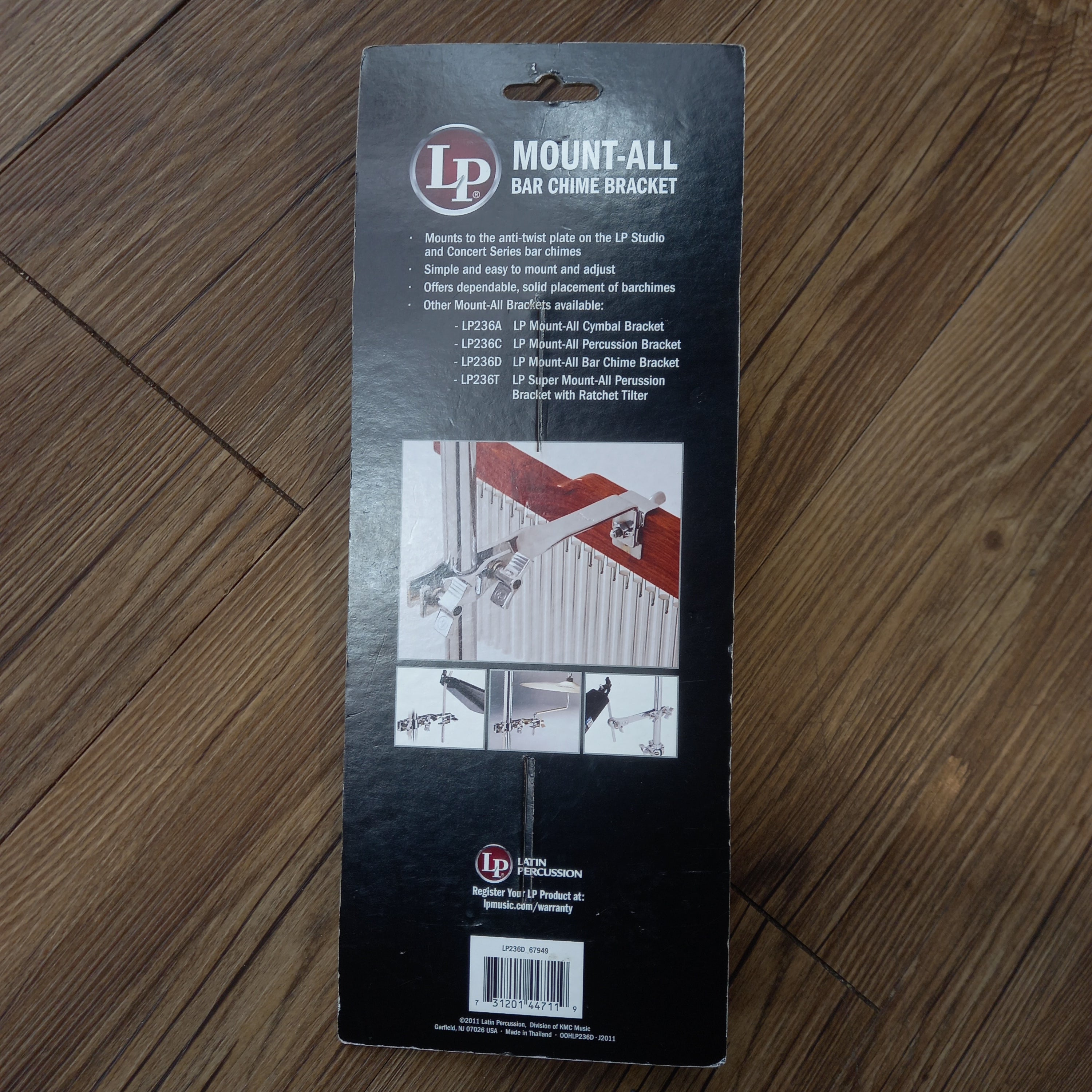 DISPLAY CLEARANCE - LP MOUNT ALL BRACKET F/CHIMES LP236D | LP , Zoso Music