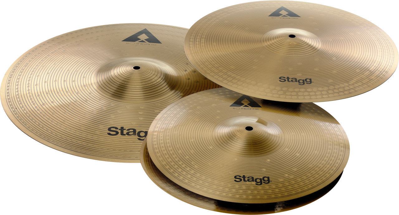 STAGG AXK COOPER STEEL ALLOY INNOVATION CYMBAL SET (14IN 16IN 20IN), STAGG, CYMBAL, stagg-cymbal-axk-set, ZOSO MUSIC SDN BHD