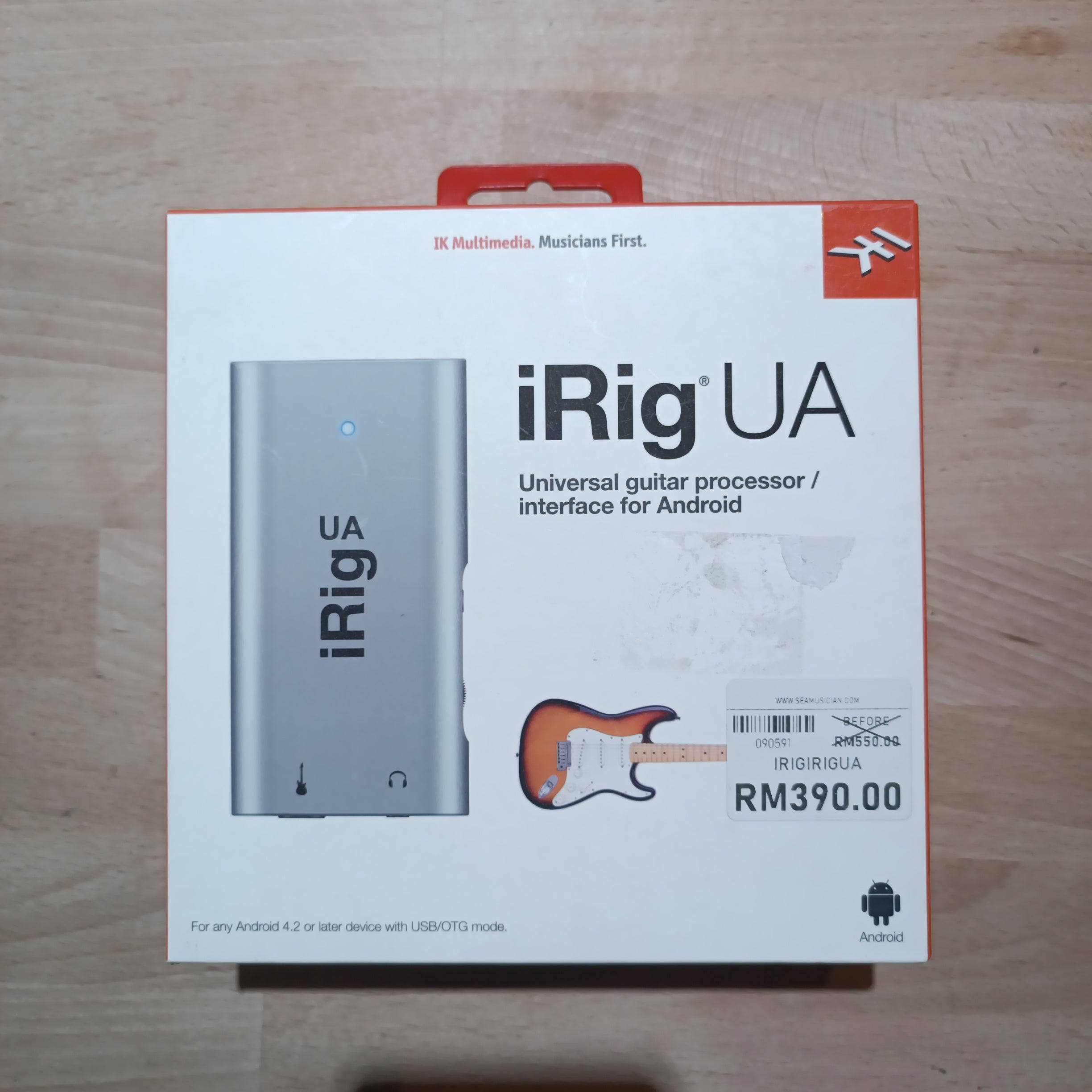 DISPLAY CLEARANCE IK MULTIMEDIA IRIG UA GUITAR INTERFACE FOR ANDROID IRIGIRIGUA | IK MULTIMEDIA , Zoso Music