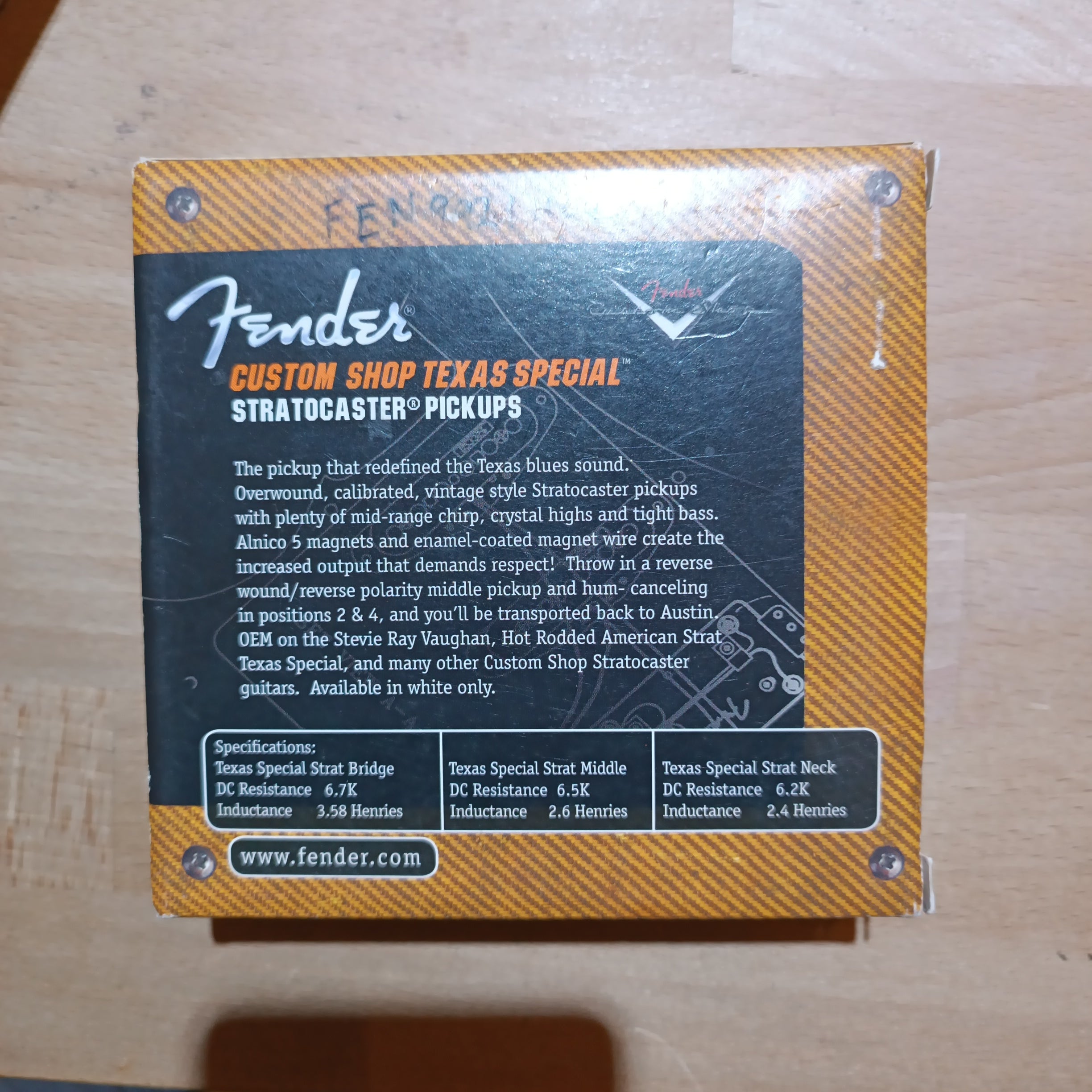 DISPLAY CLEARANCE FENDER CUSTOM SHOP TEXAS SPECIAL NECK PICKUP | FENDER , Zoso Music