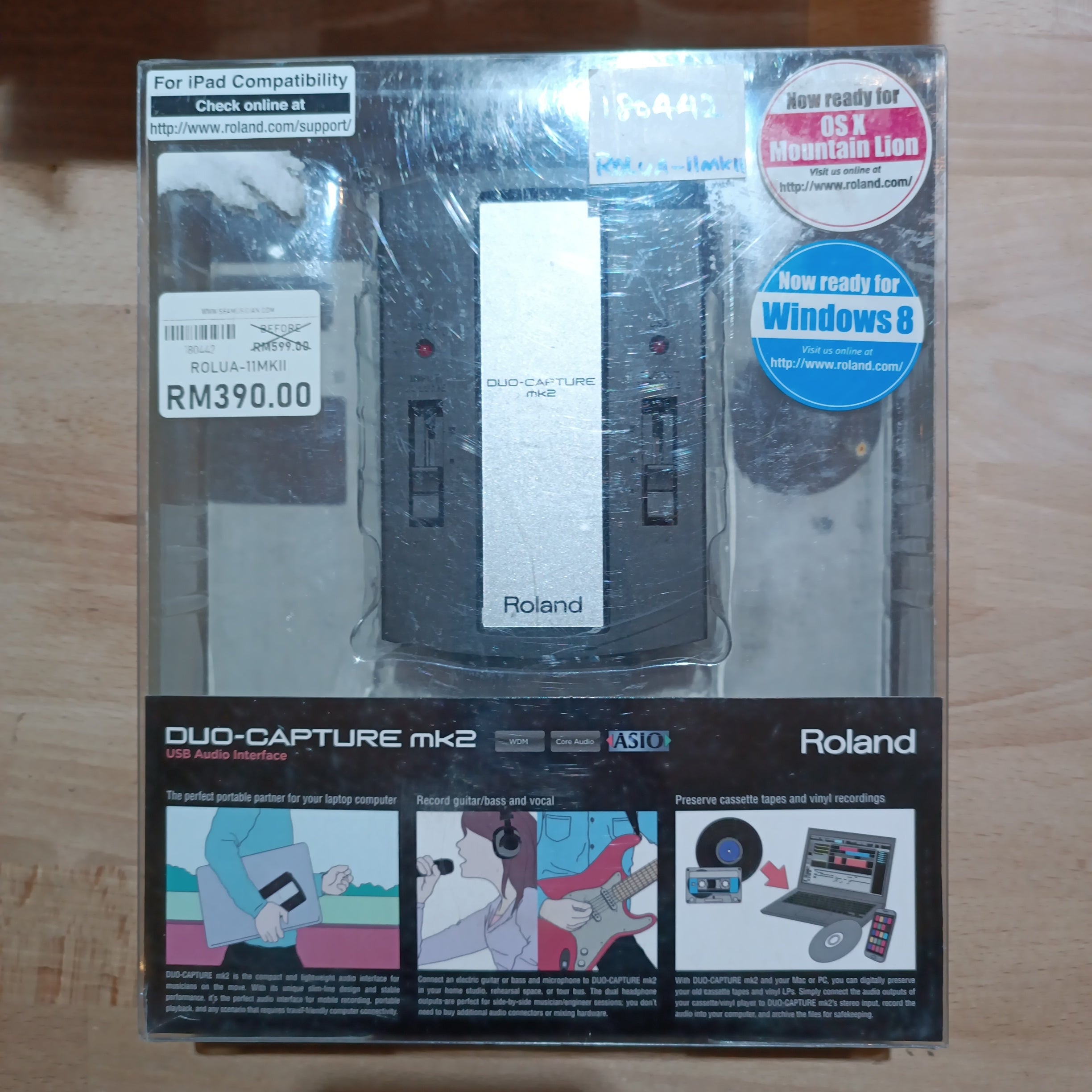DISPLAY CLEARANCE ROLAND DUO-CAPTURE mk2 USB Audio Interface 2 IN 2 OUT 24 bit 48 kHz, 44.1 kHz UA-11 MKII | ROLAND , Zoso Music