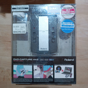 DISPLAY CLEARANCE ROLAND DUO-CAPTURE mk2 USB Audio Interface 2 IN 2 OUT 24 bit 48 kHz, 44.1 kHz UA-11 MKII | ROLAND , Zoso Music