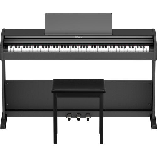 Roland RP107 Digital Piano with FREE RH-5 Headphone and Piano Bench - Black |  ROLAND |  PIANO-DIGITAL |  Zoso Music