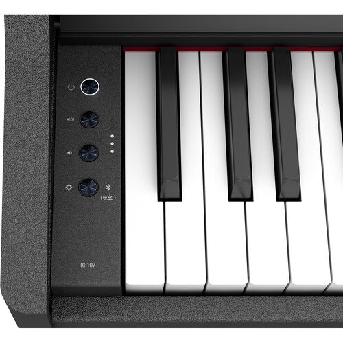 Roland RP107 Digital Piano with FREE RH-5 Headphone and Piano Bench - Black |  ROLAND |  PIANO-DIGITAL |  Zoso Music
