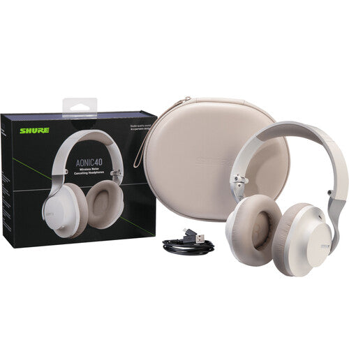 SHURE AONIC 40 WIRELESS NOISE CANCELING HEADPHONES - WHITE