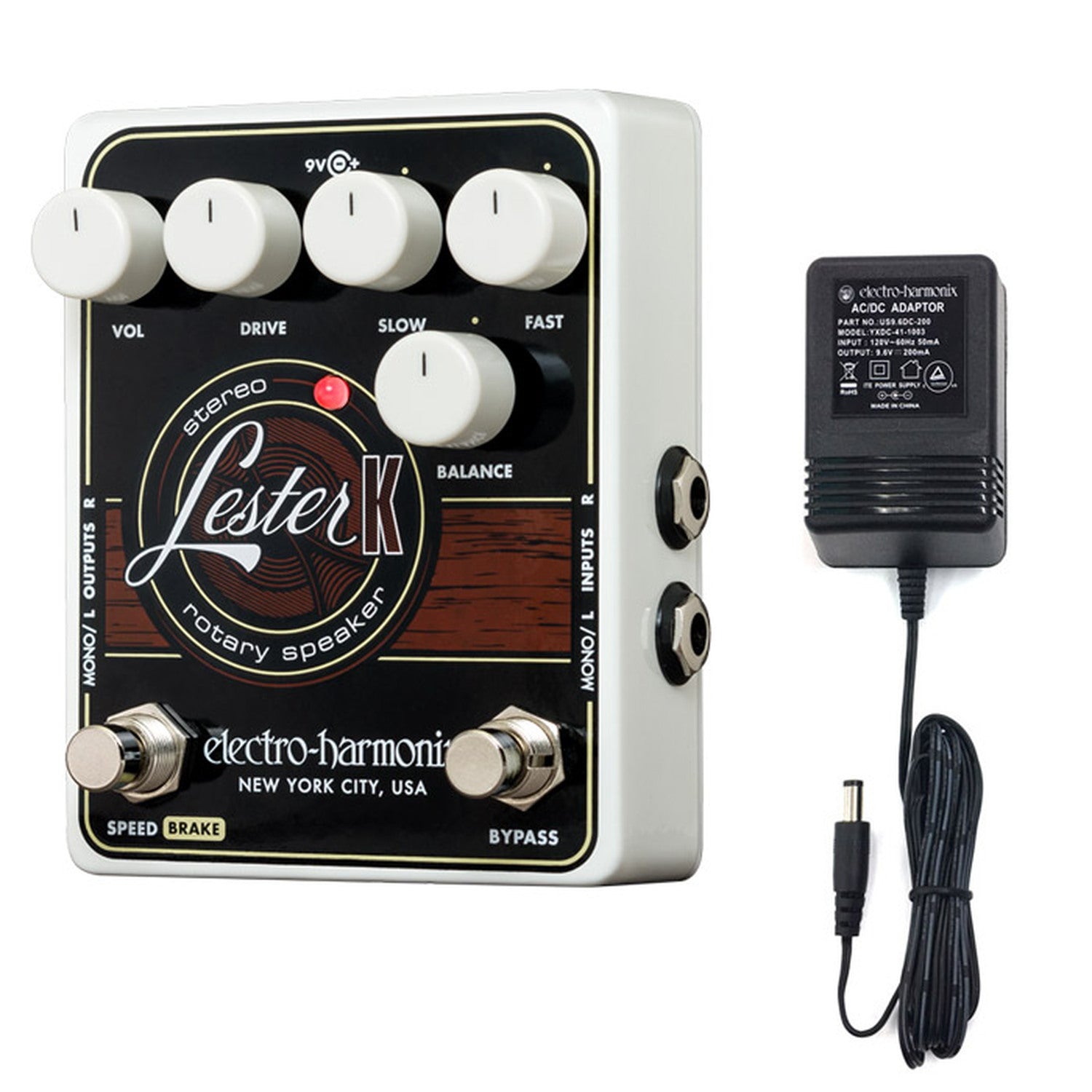 Electro-Harmonix Lester K Stereo Rotary Speaker Guitar Effects Pedal | ELECTRO-HARMONIX , Zoso Music