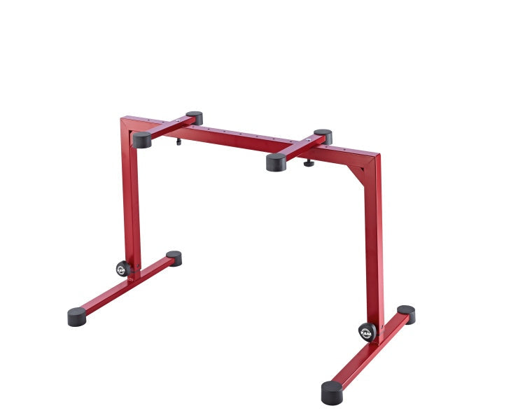 K&M 18810-015-91 OMEGA TABLE-STYLE KEYBOARD STAND, RED |  K&M |  STAND |  Zoso Music