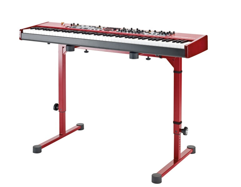 K&M 18810-015-91 OMEGA TABLE-STYLE KEYBOARD STAND, RED |  K&M |  STAND |  Zoso Music