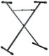 K&M 18962-071-55 KEYBOARD X STAND, LIGHT BLACK |  K&M |  STAND |  Zoso Music