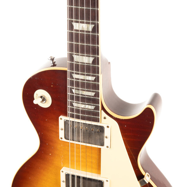 Gibson 1959 Les Paul Standard Reissue Light Aged Electric Guitar, Cherry Teaburst (LPR59LACTBNH1)
