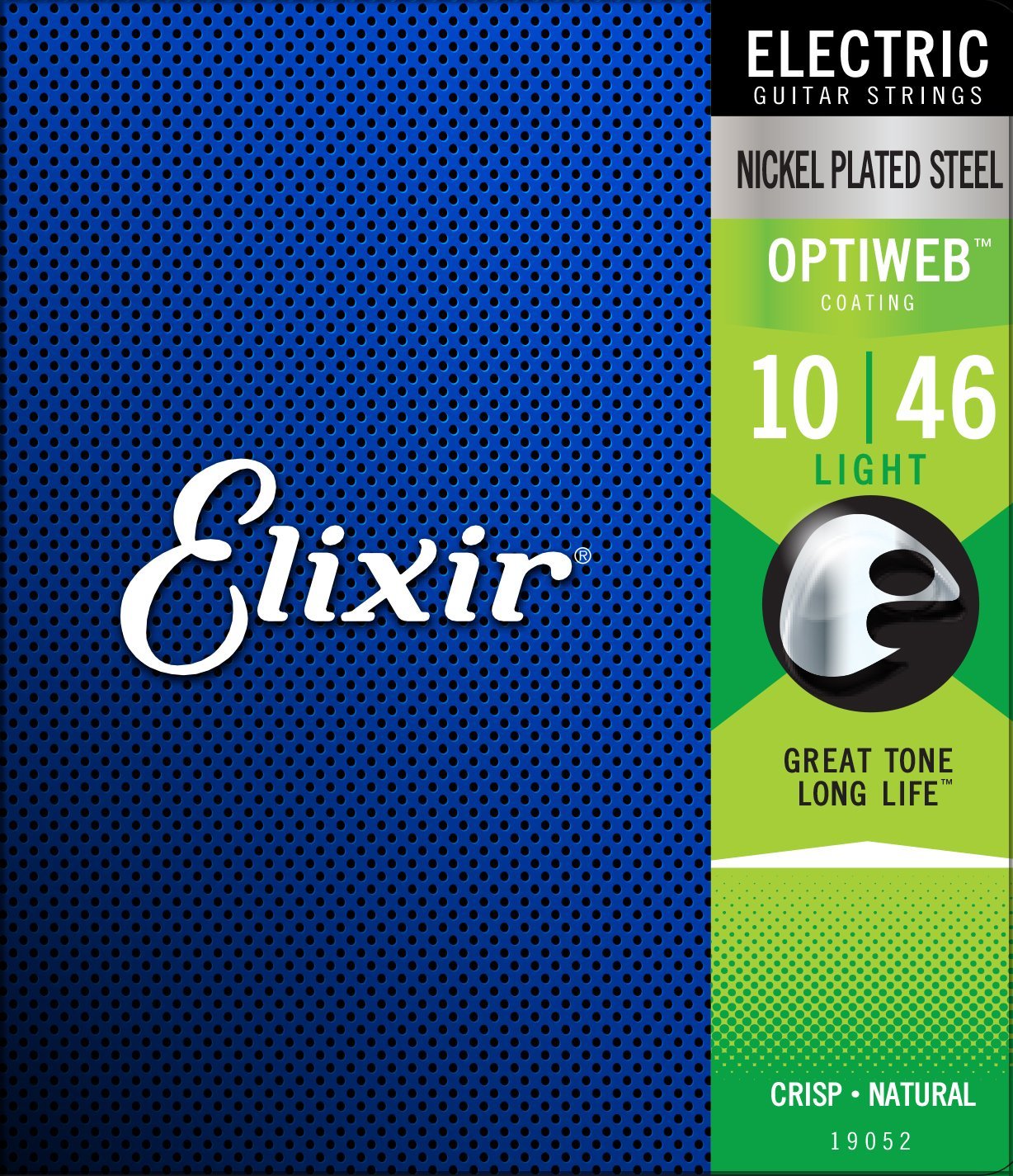 ELIXIR STRINGS 19052 COATED NICKEL ELECTRIC GUITAR STRINGS, LIGHT 10-46 | ELIXIR , Zoso Music