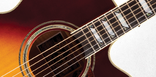 TAKAMINE EF250TK TOBY KEITH SIGNATURE SERIES JUMBO CUTAWAY SUNBURST ACOUSTIC- ELECTRIC GUITAR WITH EQ & GC000 CASE (MADE IN JAPAN)