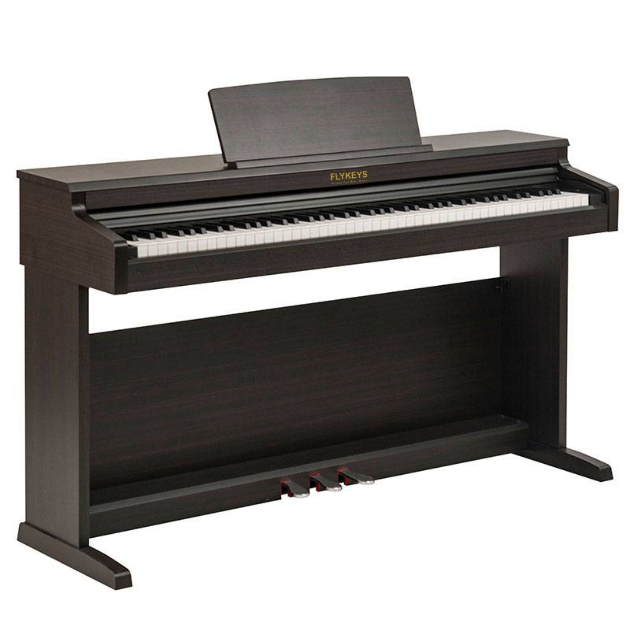 FLYKEYS LK03S-RW 88-KEY DIGITAL PIANO ROSEWOOD INCLUDES BENCH, USB CABLE, HEADPHONE, CLEANING CLOTH, KEY POLISH, FLYKEYS, DIGITAL PIANO, flykeys-digital-piano-fly-lk03s-rw, ZOSO MUSIC SDN BHD