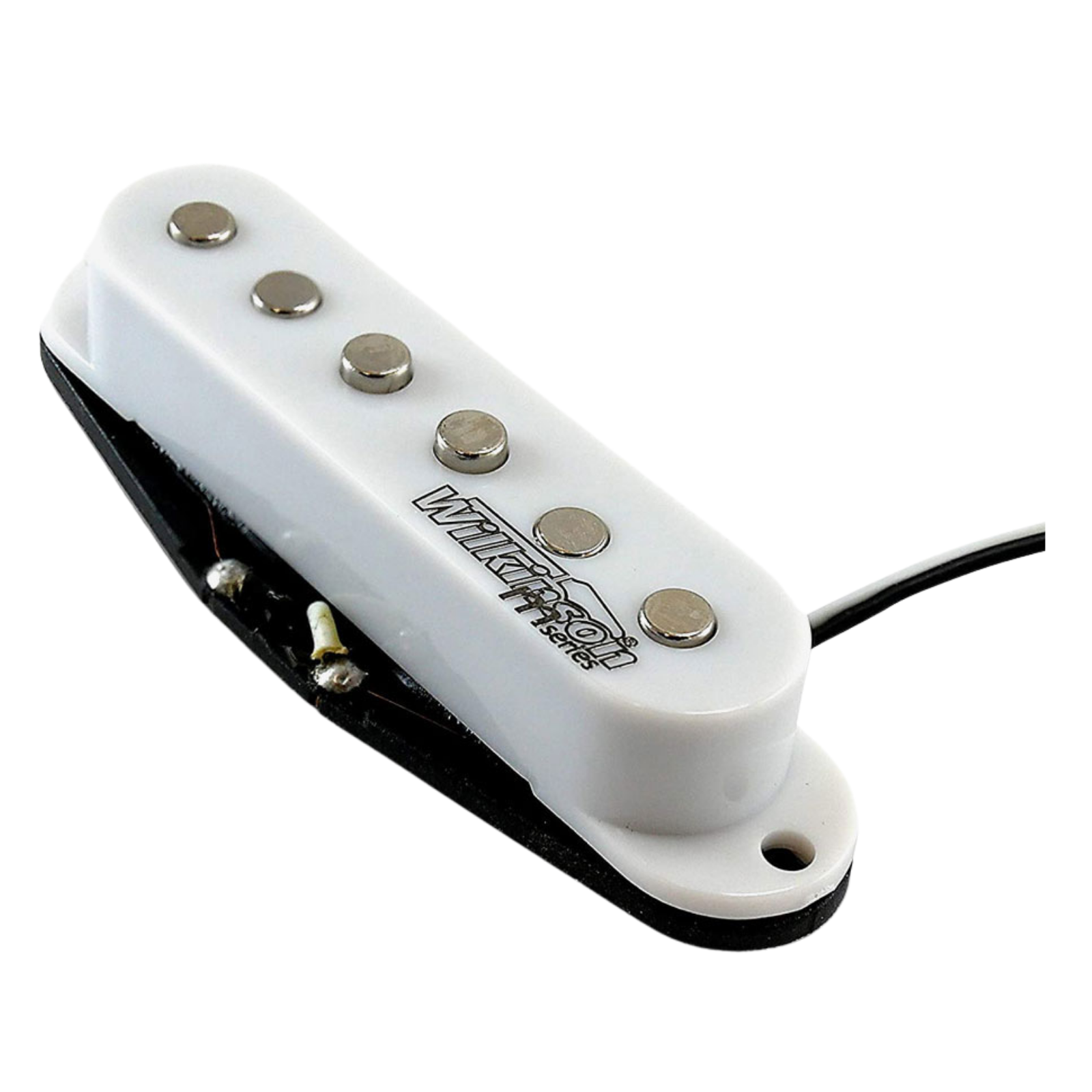 WILKINSON PICKUPS NECK SINGLE COIL WITH LOWGAUSS CERAMIC COLOR WHITE FOR STRATOCASTER ELECTRIC GUITAR, WILKINSON, PICKUPS & PARTS, wilkinson-pickups-parts-wovsn, ZOSO MUSIC SDN BHD