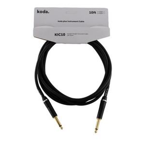 koda plus KIC10 Straight-Straight Instrument Cable, 10ft, Black |  KODA |  CABLES |  Zoso Music
