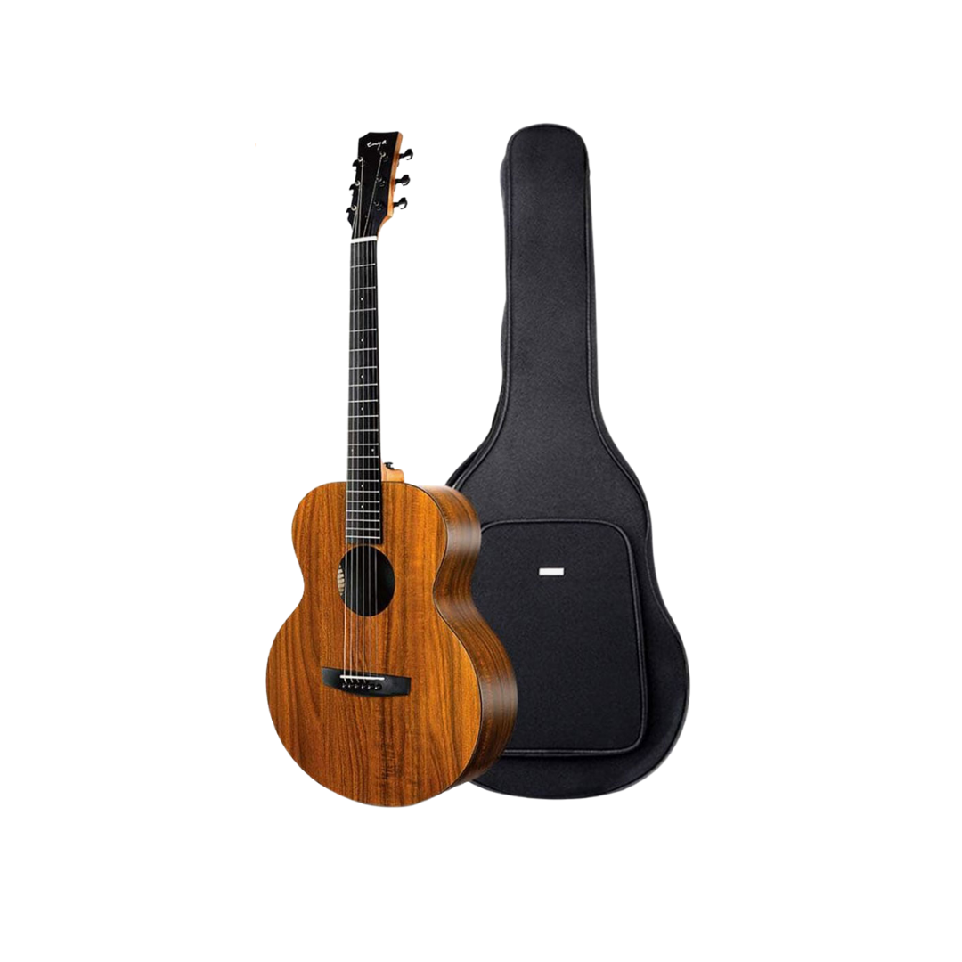 Enya EM-X1e 36" Acoustic Guitar HPL Koa EQ With Bag And Accessories | ENYA , Zoso Music