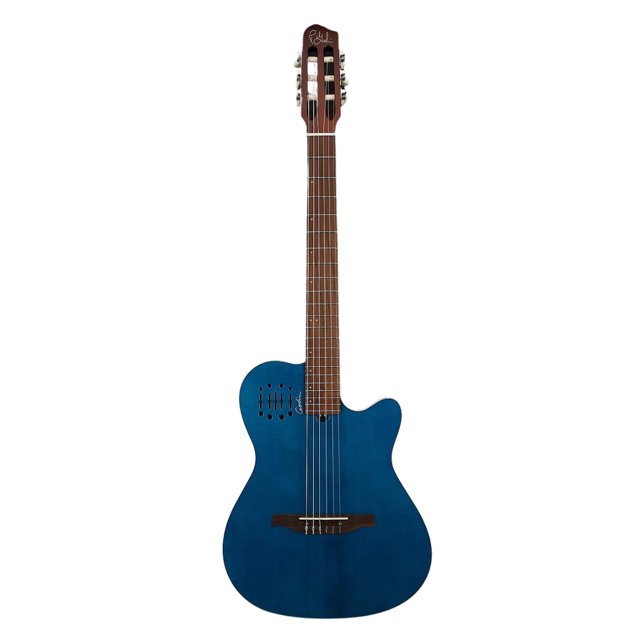 GODIN MULTIAC NYLON ENCORE TRANS BLUE LTD ELECTRIC GUITAR CLASSICAL GUITAR