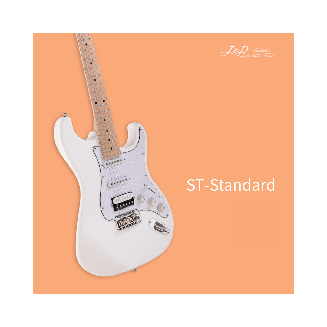 J&D ST STANDARD STRATOCASTER SSS ELECTRIC GUITAR IVORY, J&D, ELECTRIC GUITAR, j-d-electric-guitar-st-std-iv, ZOSO MUSIC SDN BHD
