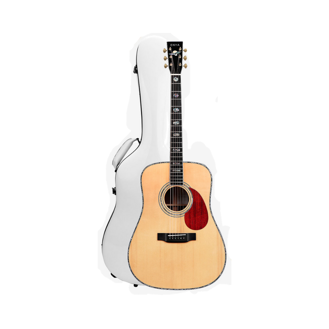 Enya T10-OM 41" Adirondack Red Spruce Solid Top Acoustic Guitar | ENYA , Zoso Music