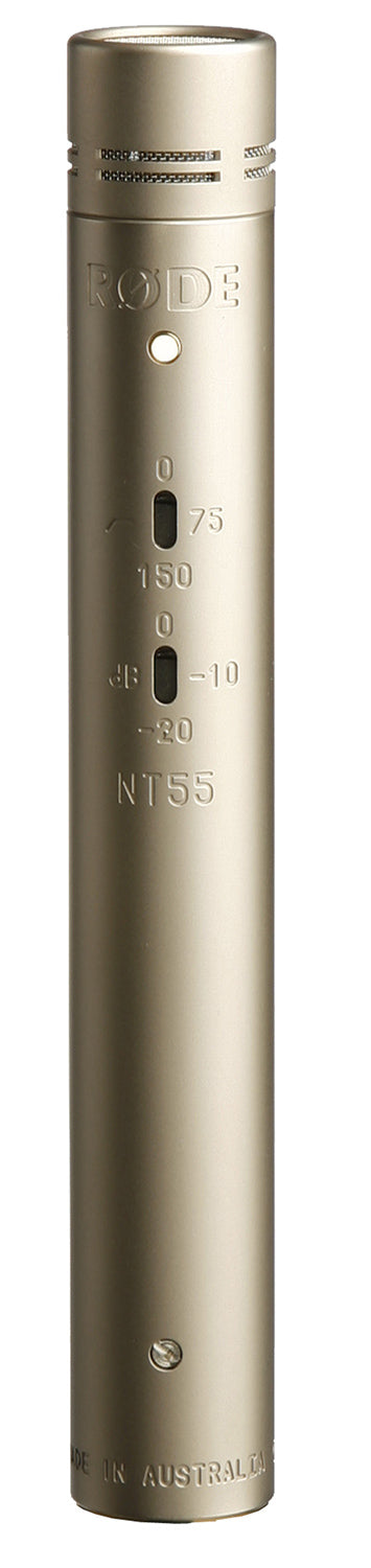 Rode NT55 Compact Condenser Microphone with Interchangeable Capsules, Single Mic (NT-55) 10 Years Warranty [Made in Australia] , RODE, CONDENSER MICROPHONE, rode-condenser-microphone-nt55, ZOSO MUSIC SDN BHD