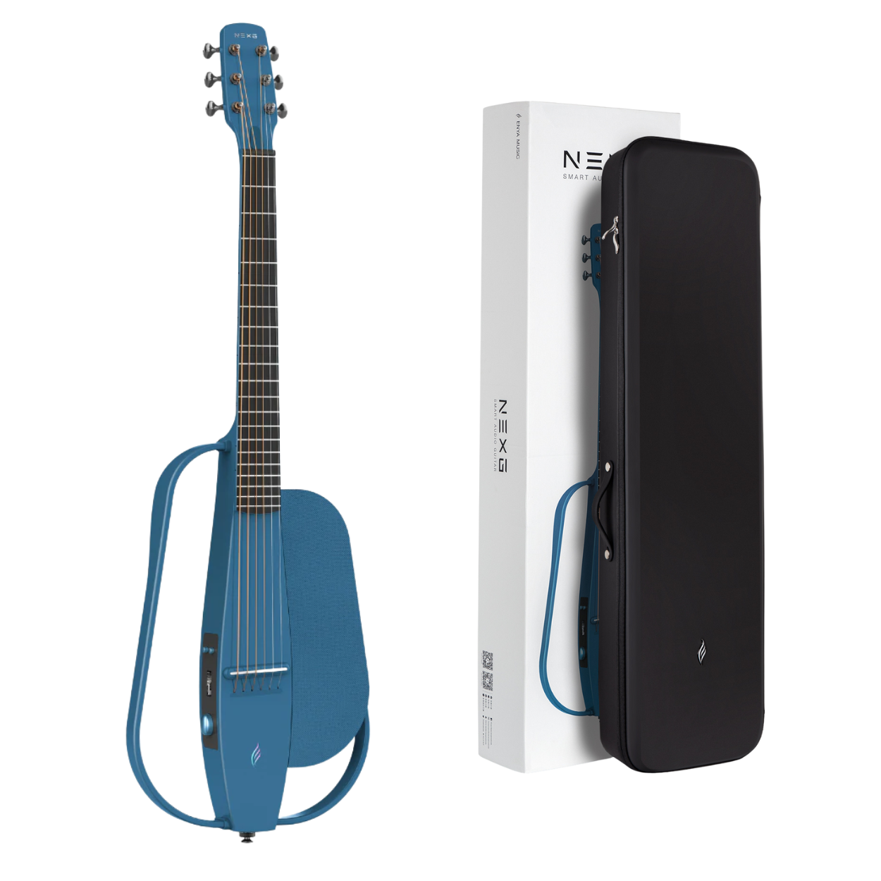 ENYA NEXG SMART AUDIO GUITAR BLUE BASIC PACKAGE W/HARMAN KARDON SPEAKER, BAG | ENYA , Zoso Music