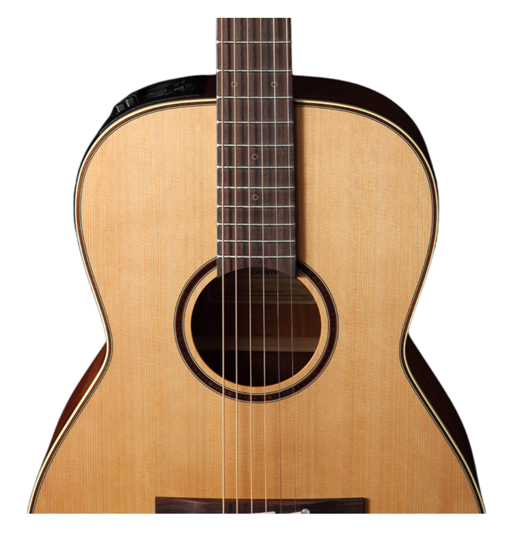 TAKAMINE CP3NYK CUSTOM PRO SERIES NEW YORKER ACOUSTIC-ELECTRIC GUITAR, CT4BII PREAMP & HARD CASE (MADE IN JAPAN)