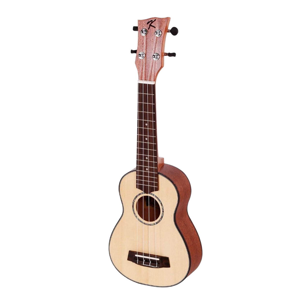 KAKA 21IN UKULELE SOPRANO SOLID TOP KUS-28D (W/BAG)