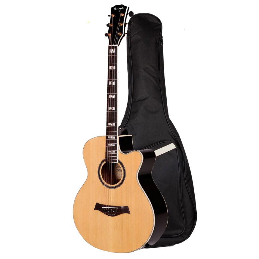 Enya EF-18NA 40" Acoustic Guitar Laminate Englemann Spruce Top With Bag And Accessories | ENYA , Zoso Music