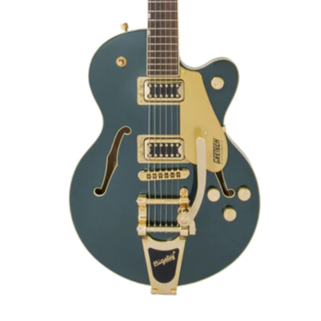 Gretsch G5655TG Electromatic Centre Block Jr Single-Cut Guitar with Bigsby, Cadillac Green |  GRETSCH |  ELECTRIC GUITAR |  Zoso Music
