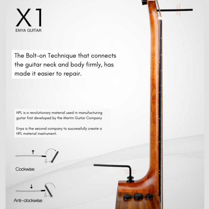 Enya EM-X1 PROe 36" Acoustic Guitar With Bag And Accessories | ENYA , Zoso Music