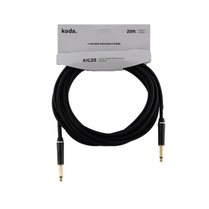 koda plus KIC20 Straight-Straight Instrument Cable, 20ft, Black |  KODA |  CABLES |  Zoso Music
