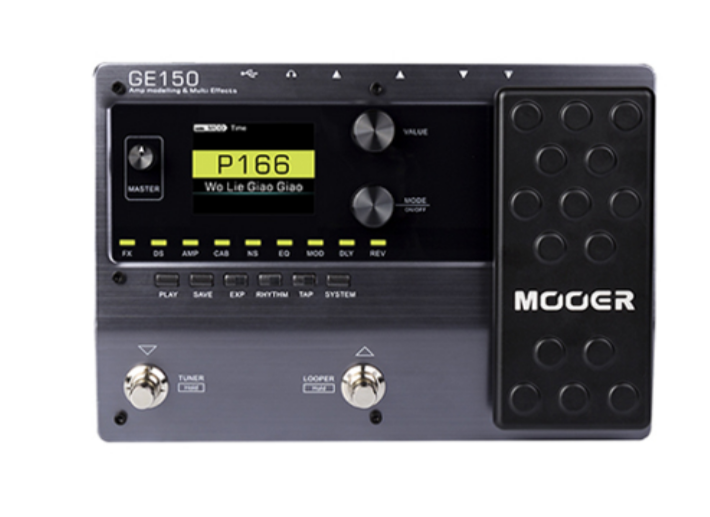 MOOER GE150 AMP MODELLING & GUITAR MULTI EFFECT PROCESSOR, MOOER, MULTI-EFFECTS, mooer-multi-effect-pedals-ge150, ZOSO MUSIC SDN BHD