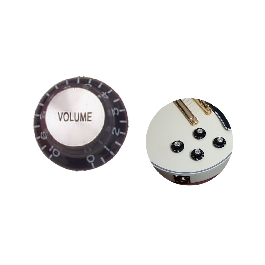 MINGS PN-P3V ELECTRIC GUITAR GIBSON SKIRT VOLUME KNOB BLACK, MINGS, GUITAR & BASS ACCESSORIES, mings-guitar-accessories-min-pn-p3v, ZOSO MUSIC SDN BHD