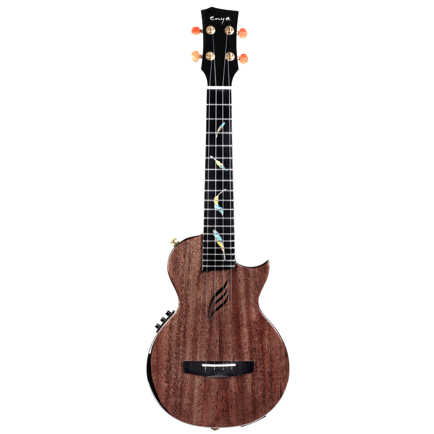 Enya EUT-FEAe Feather 26" Tenor Ukulele  With Bag, EQ | ENYA , Zoso Music